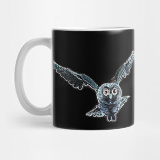 Owl Electric Flight Silhouette Mug